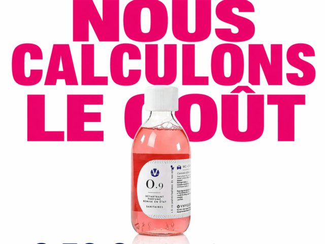 le prix par spray et non au flacon pur detartrant surpuissant wc salle de bain n°0.9 VHYG VHYG -