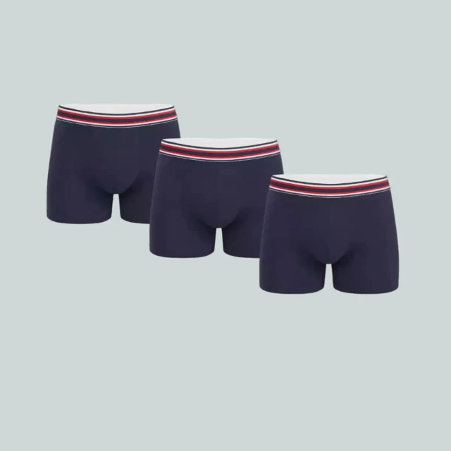 PALÂBA - Lot boxer marine coton