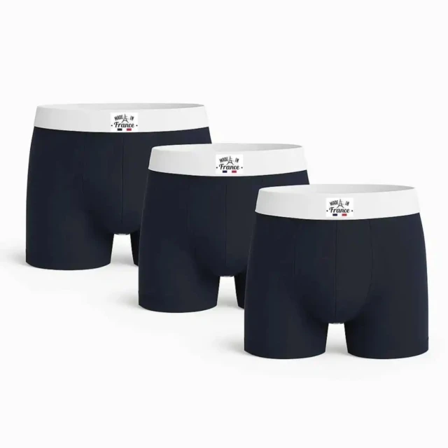 PALÂBA - Boxers noir - Lot de 3 – XL / XL / XL