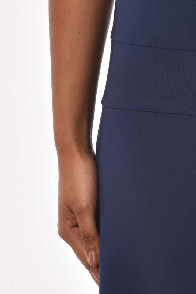 Thelma Rose - Robe longue col V Lyane – 44 / Bleu marine
