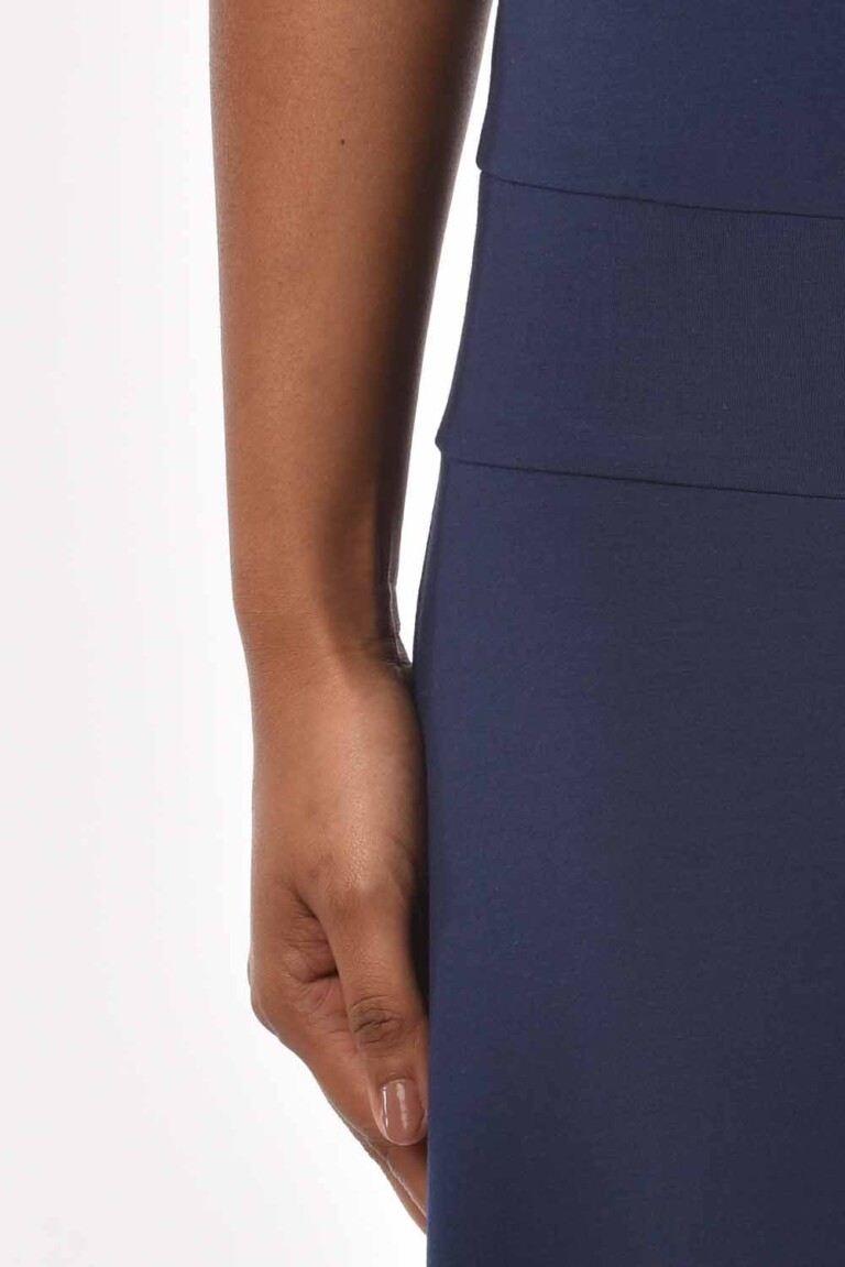 Thelma Rose - Robe longue col V Lyane – 44 / Bleu marine