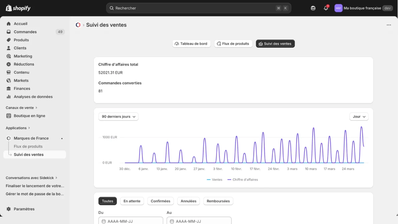 marques-de-france-app-shopify-screenshot-suivi-des-ventes