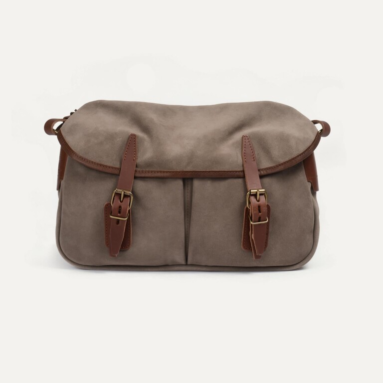 Bleu De Chauffe - Musette du pêcheur S / Cuir Velours - Amande