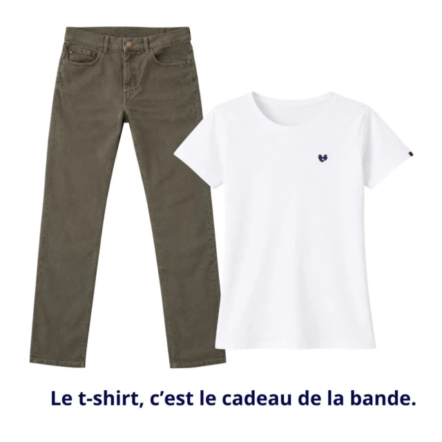 PALÂBA - Jean français Femme Kaki – 52