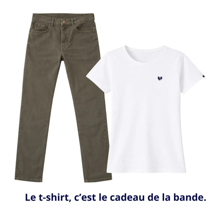 PALÂBA - Jean français Femme Kaki – 52