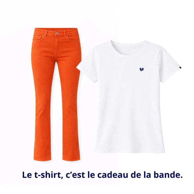 PALÂBA - Jean français Femme Orange – 44
