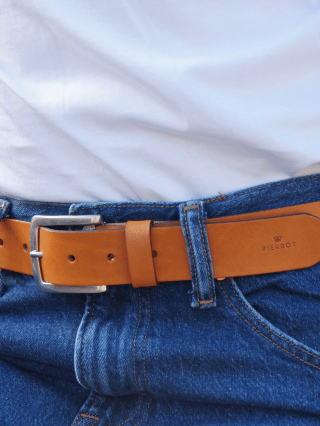 Pierrot - Pack de 2 ceintures en cuir noir et camel – 130 / 130