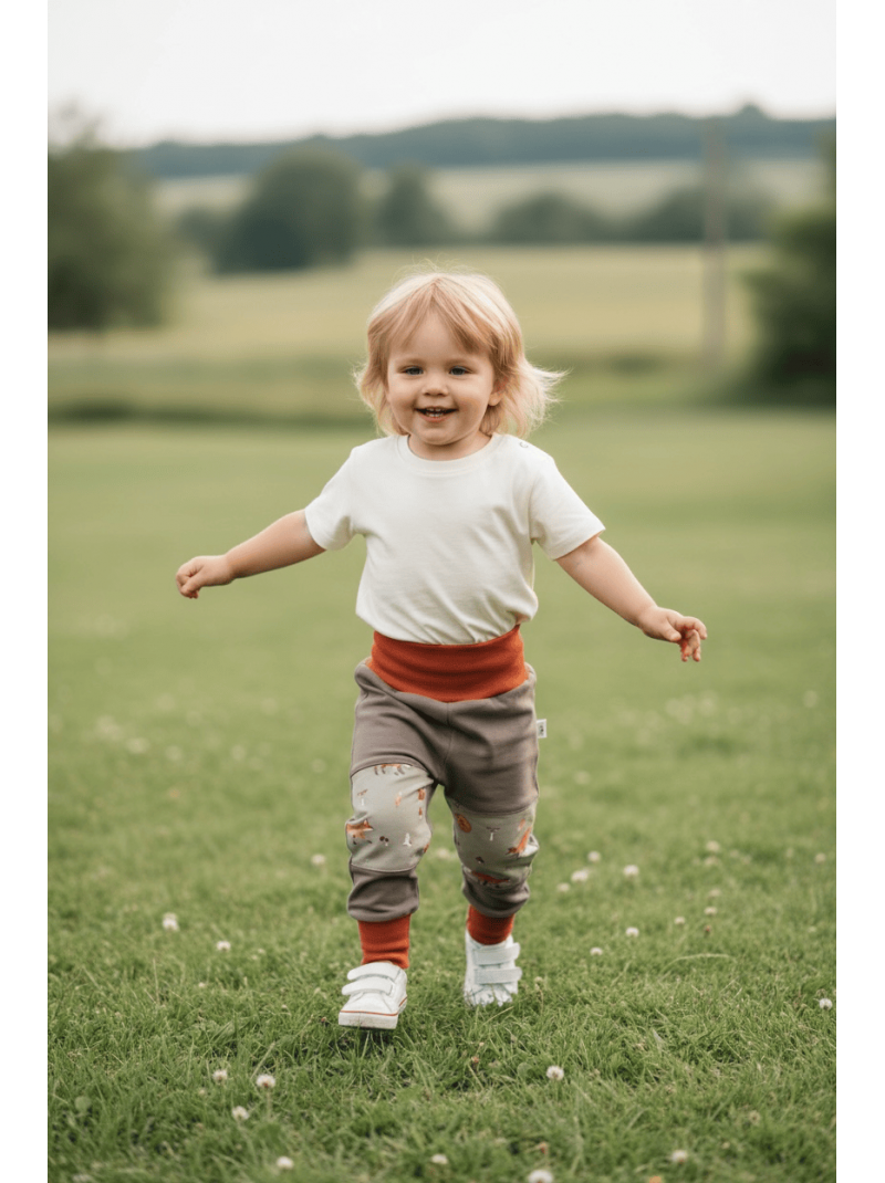 pantalon evolutif genoux renforces bernard Les Mômes des Dômes - Pantalon évolutif genoux renforcés Bernard