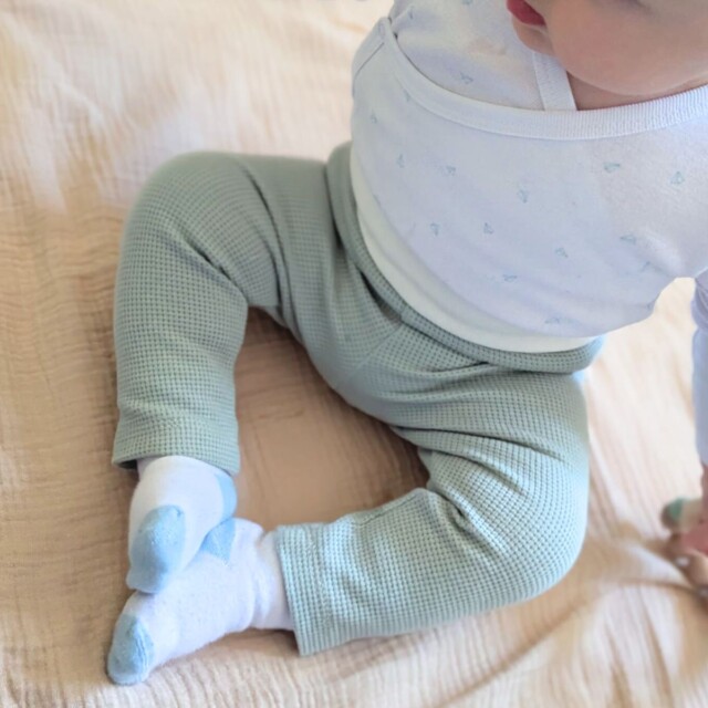 Petit Pote - Pantalon Nid d'abeille – 3-4 ans / Beige