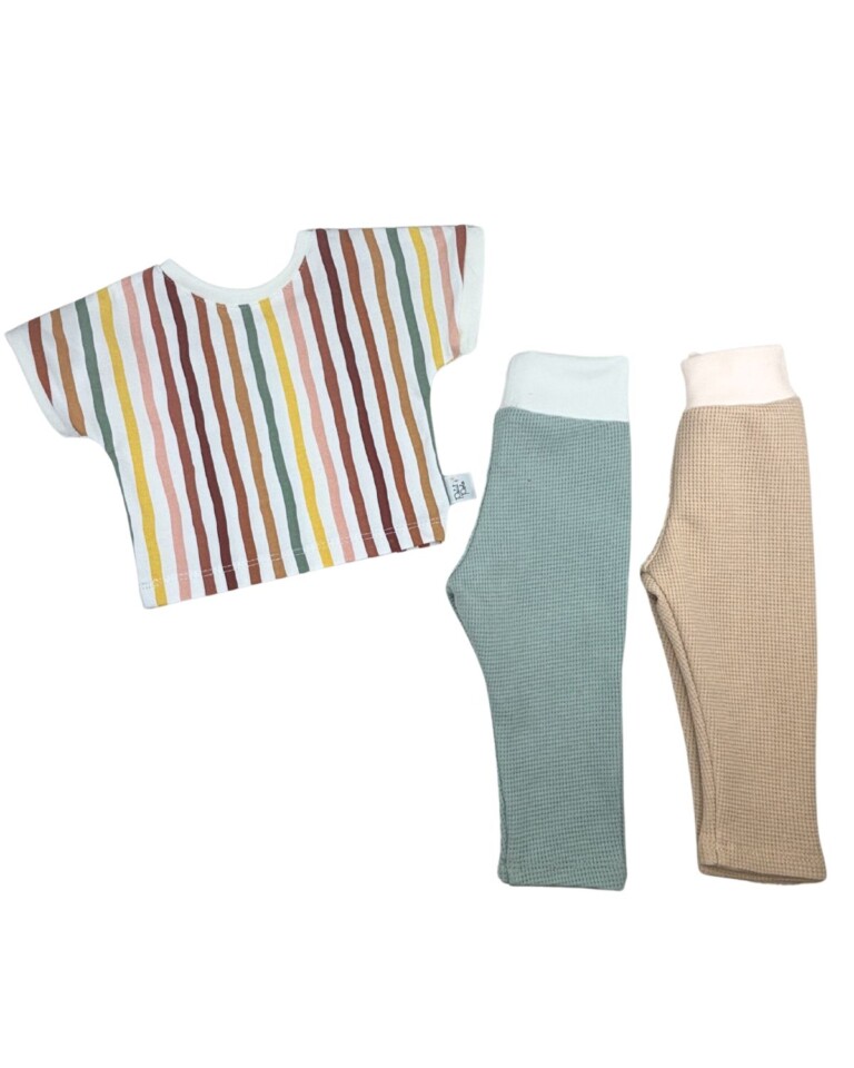 Petit Pote - Pantalon Nid d'abeille – 6-12 mois / Vert d'eau