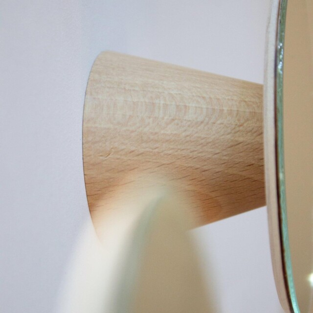 Reine Mère - Bolet - Patères miroirs en hêtre – Grand bolet