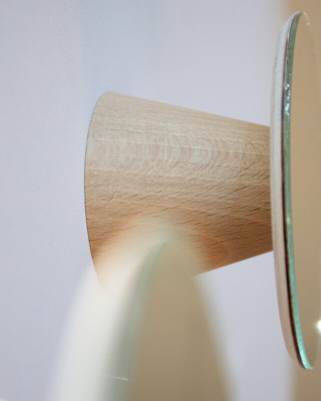 Reine Mère - Bolet - Patères miroirs en hêtre – Grand bolet