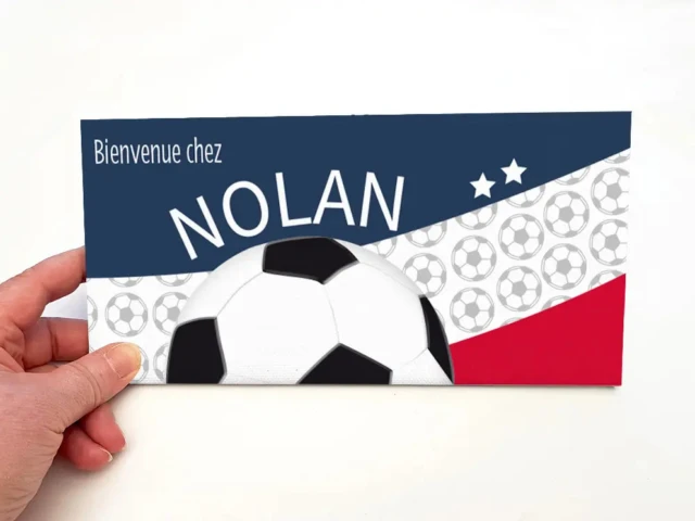 L'Atelier BABY'SPHERE - ⚽ Plaque de porte foot personnalisée – Pour les petits champions !