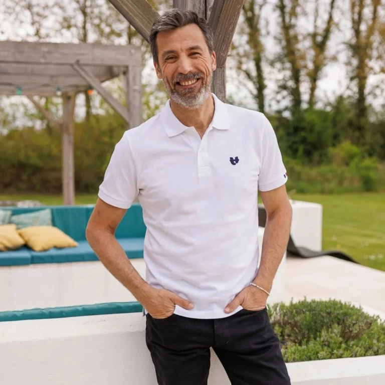 PALÂBA - Polo blanc homme | PALÂBA – XL