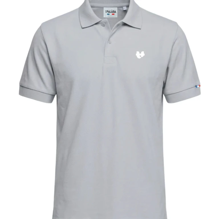 PALÂBA - Polo gris clair homme | PALÂBA – XL