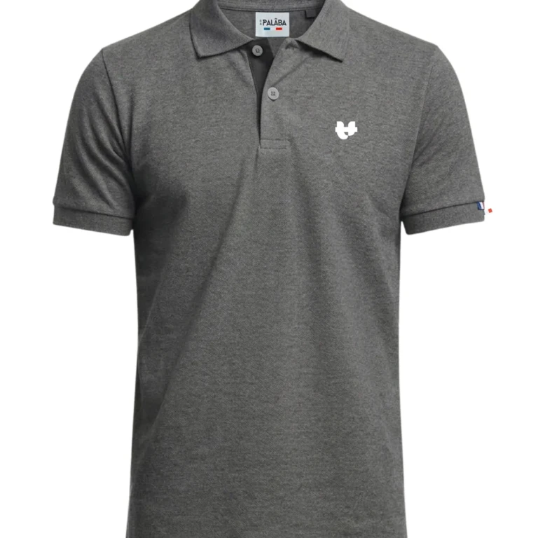 PALÂBA - Polo gris anthracite homme | PALÂBA – XL