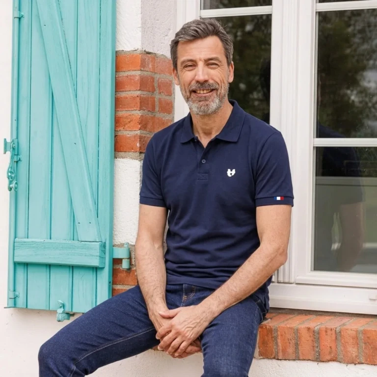 PALÂBA - Polo marine homme | PALÂBA