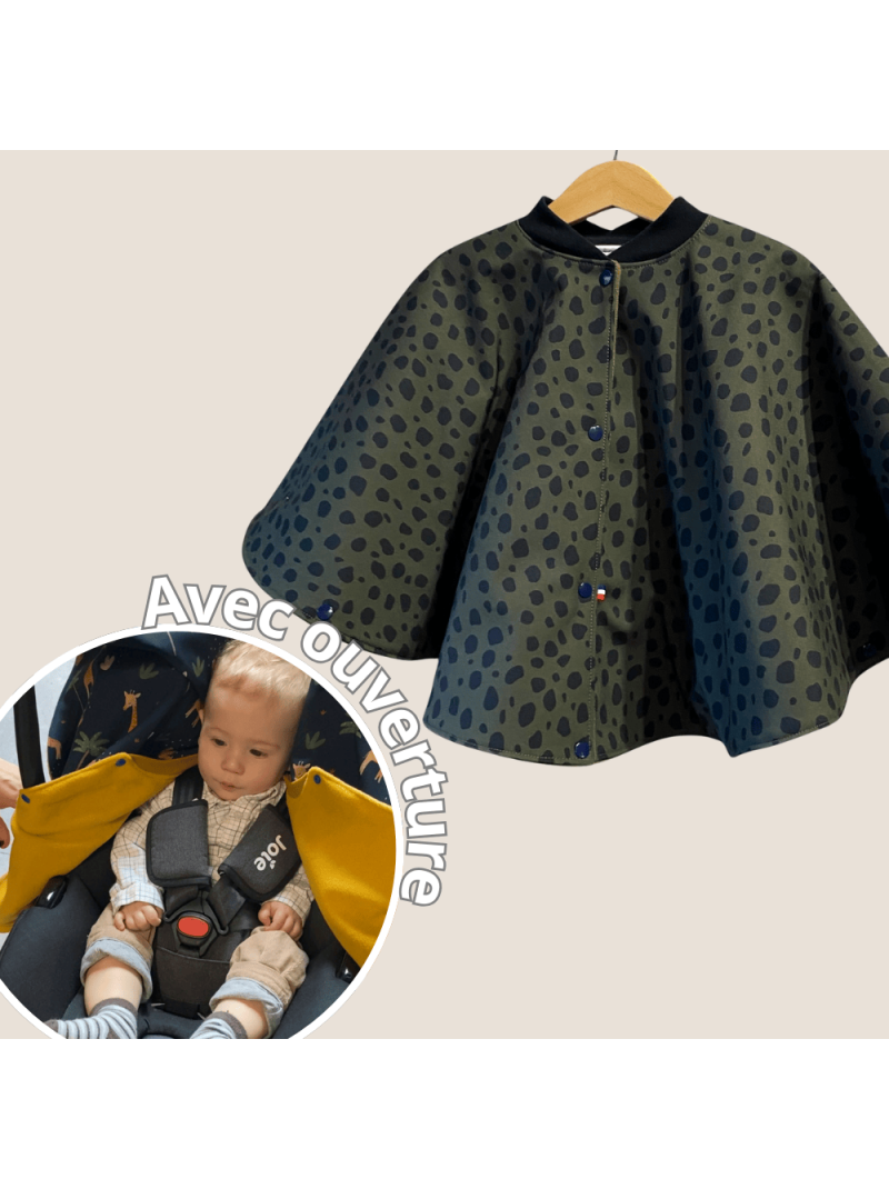 poncho avec ouverture special voiture approuve par securange morgan Les Mômes des Dômes - Poncho avec ouverture spécial voiture approuvé par Sécurange - Morgan