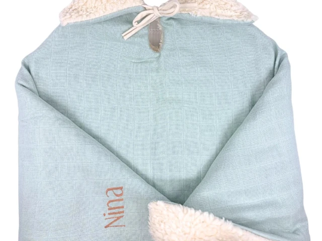 Petit Pote - Poncho bébé enfant personnalisé / Coton Bio