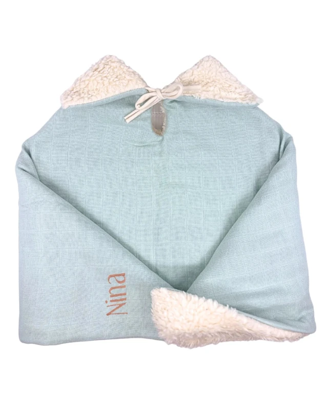 Petit Pote - Poncho bébé enfant personnalisé / Coton Bio