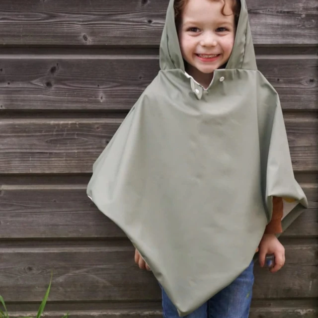 Petit Pote - Poncho de pluie – Taille unique / Vert kaki