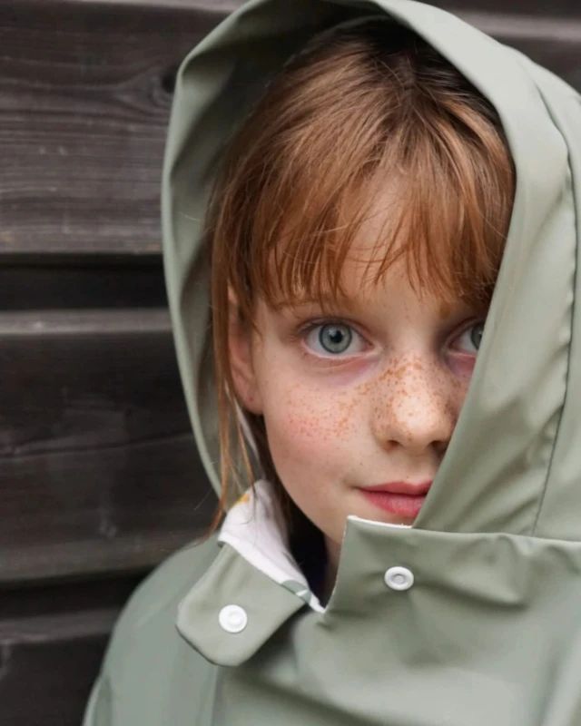 Petit Pote - Poncho de pluie – Taille unique / Vert kaki