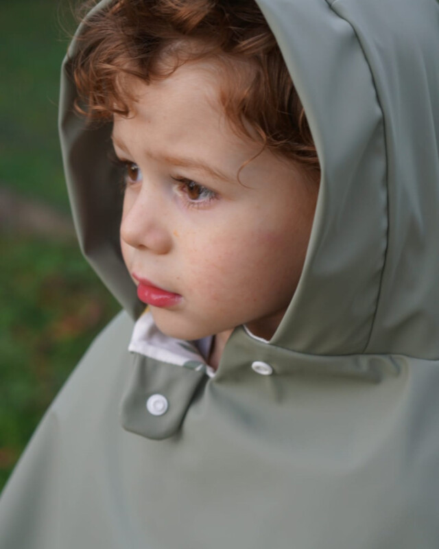 Petit Pote - Poncho de pluie – Taille unique / Vert kaki