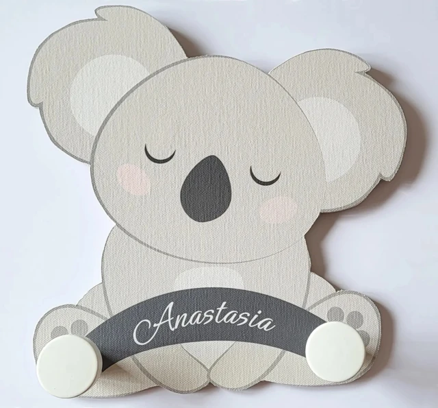 Atelier Baby’Sphère - Portemanteau enfant personnalisé – Thème Koala