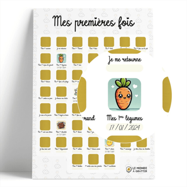 Les Mômes des Dômes - Poster à gratter - Mes premières fois