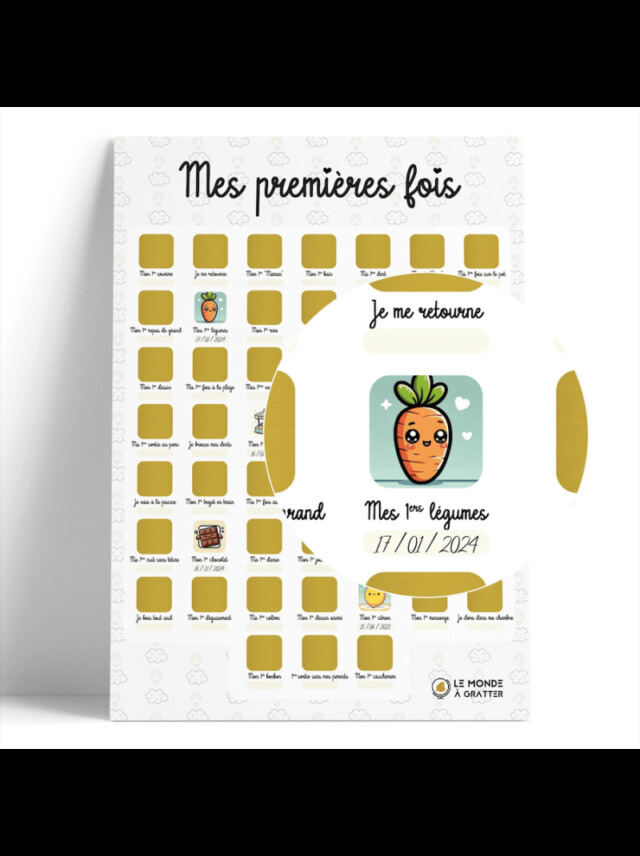 Les Mômes des Dômes - Poster à gratter - Mes premières fois