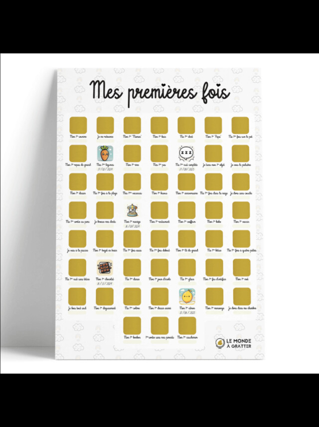 Les Mômes des Dômes - Poster à gratter - Mes premières fois