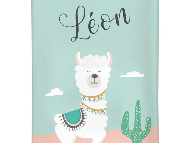 Atelier Baby’Sphère - Protège carnet de santé personnalisé du Pays des lamas
