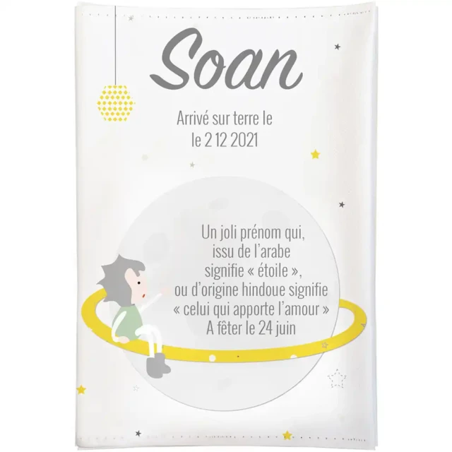 L’Atelier BABY’SPHERE - Protège carnet de santé du petit prince sur sa planète