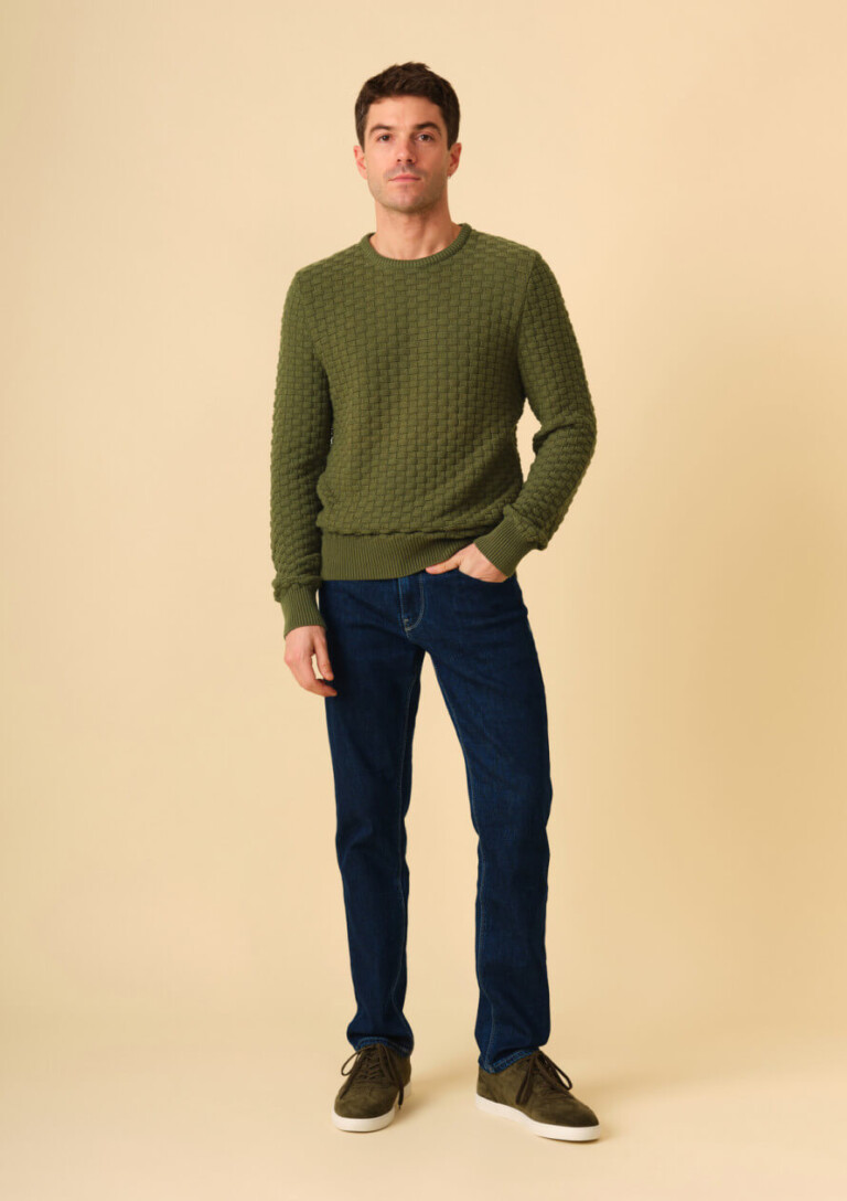 Montlimart - PULL DAMIER SAUGE