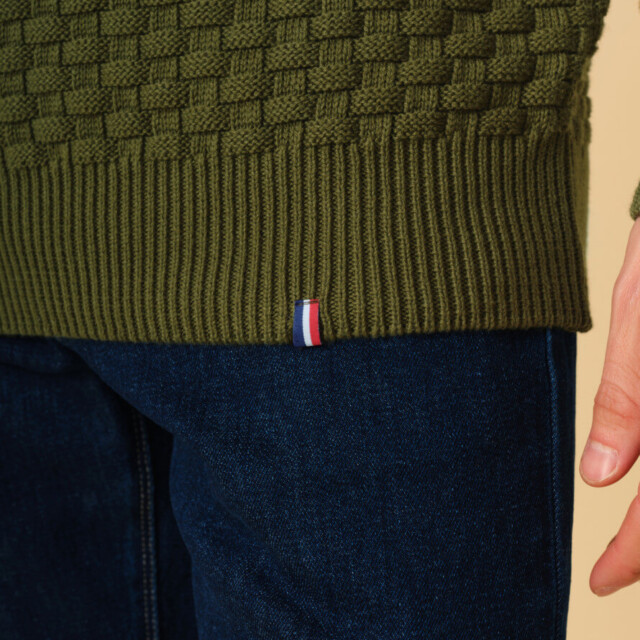 Montlimart - PULL DAMIER SAUGE