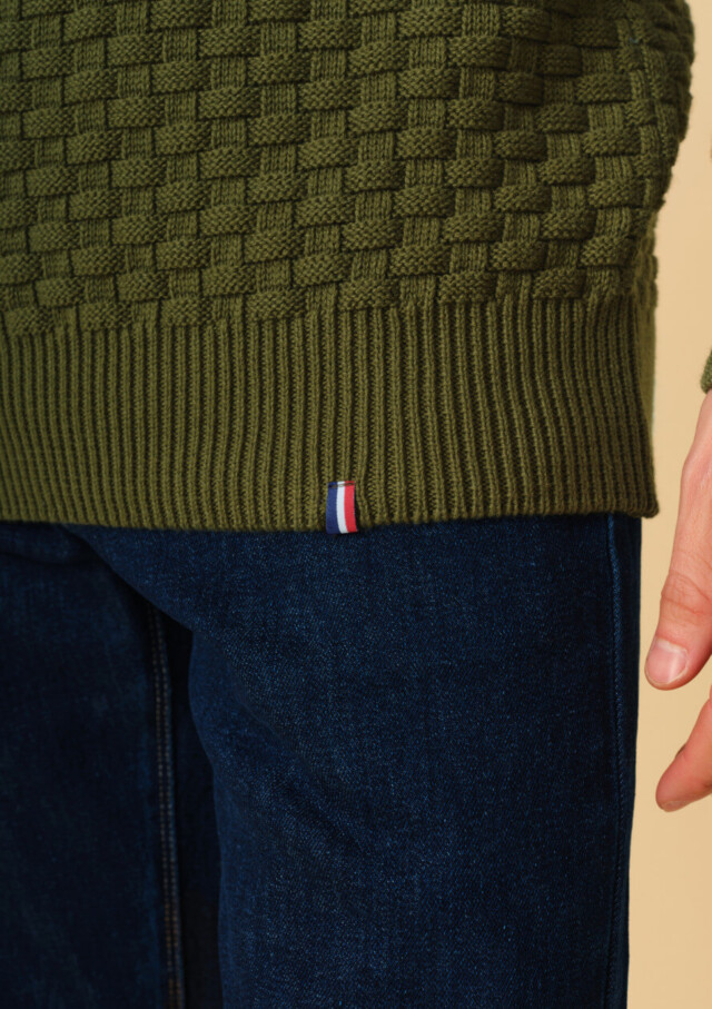 Montlimart - PULL DAMIER SAUGE