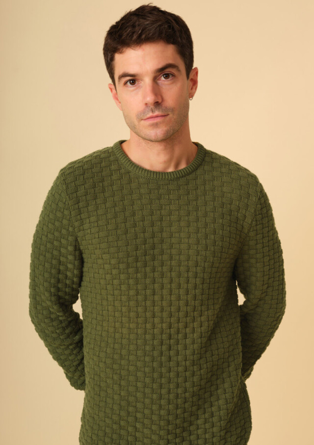 Montlimart - PULL DAMIER SAUGE