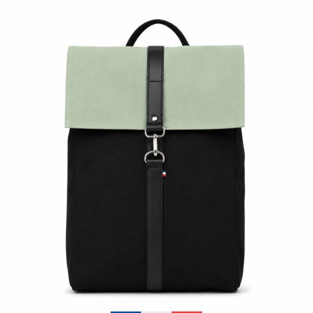 SAINT LAZARE - Sac à dos Made in France – Jack noir & vert