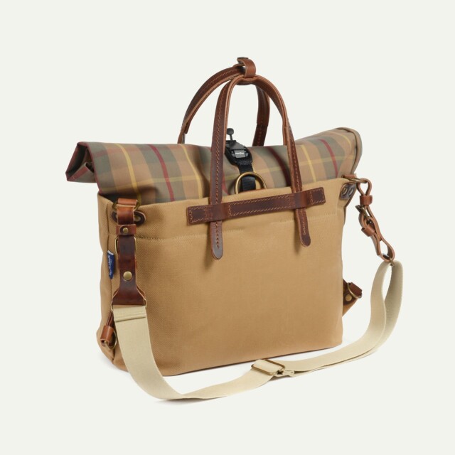 Bleu De Chauffe - Sac Business Woody - Carreaux Camel