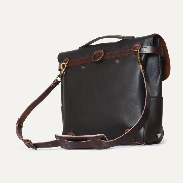 Bleu De Chauffe - Sac Postier Eclair L - Marron Brun
