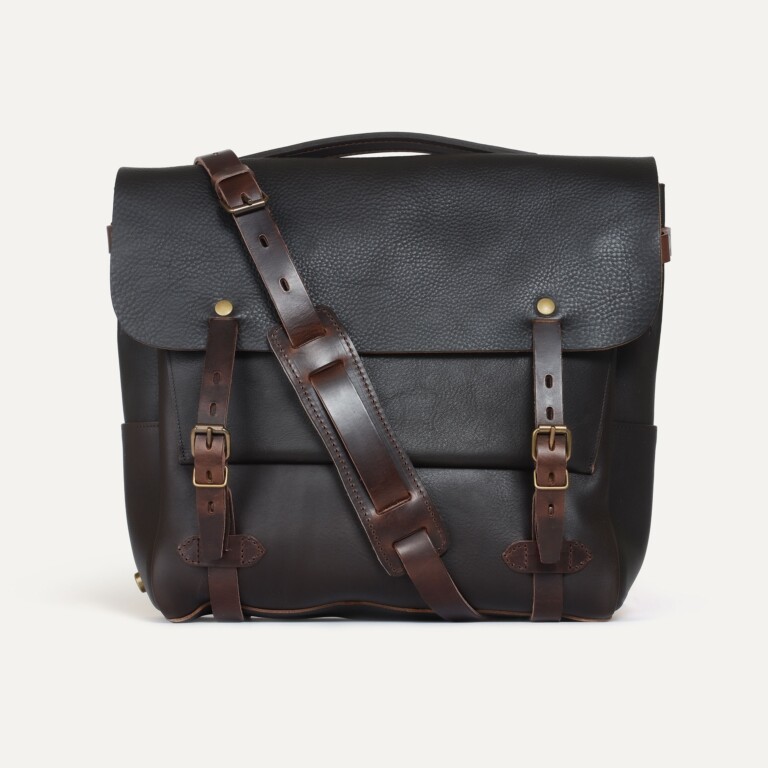 sac postier eclair l marron brun Bleu De Chauffe - Sac Postier Eclair L - Marron Brun