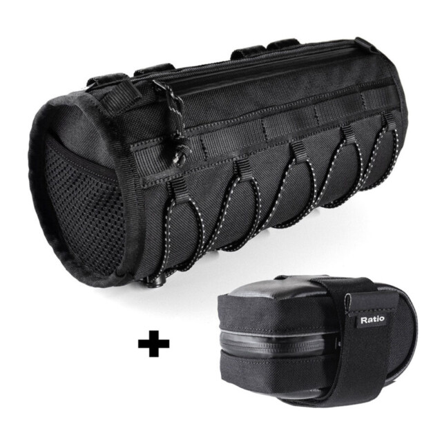Ratio - Sacoches de selle et de guidon – Pack Kudo + Rollmop