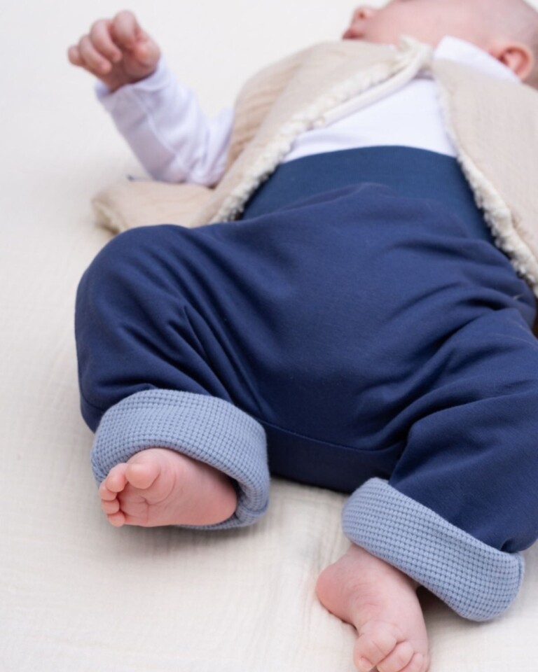 Petit Pote - Sarouel évolutif et réversible uni – 3-4 ans / Toffee