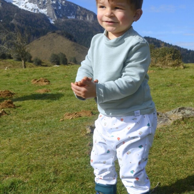Petit Pote - Sarouel Minipom x Salicorne – 3-4 ans / MiniPom