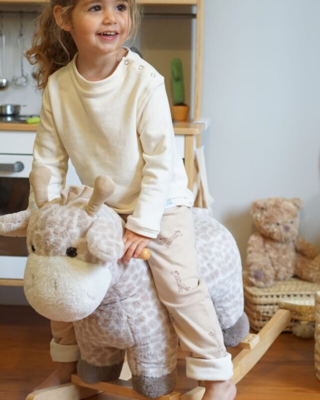 Petit Pote - Sarouel hiver Gigi x Ecru – 2-3 ans / Girafe