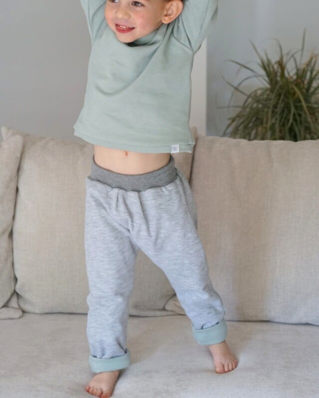 Petit Pote - Sarouel évolutif et réversible uni – 3-4 ans / Toffee