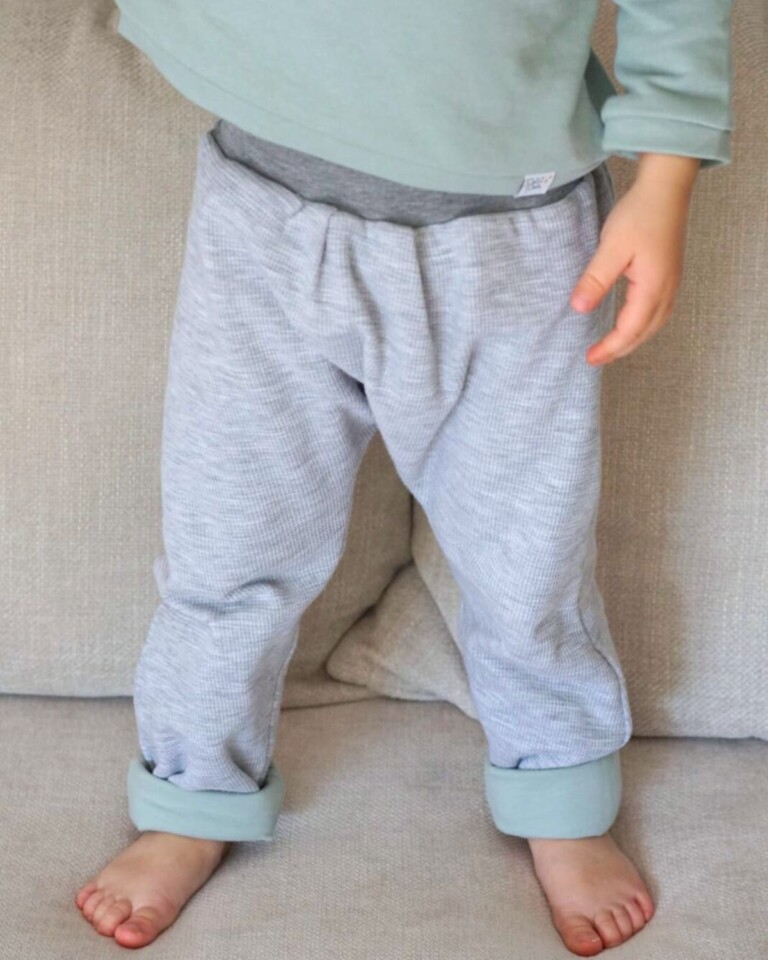 Petit Pote - Sarouel évolutif et réversible uni – 3-4 ans / Toffee