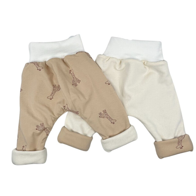 Petit Pote - Sarouel hiver Gigi x Ecru – 2-3 ans / Girafe