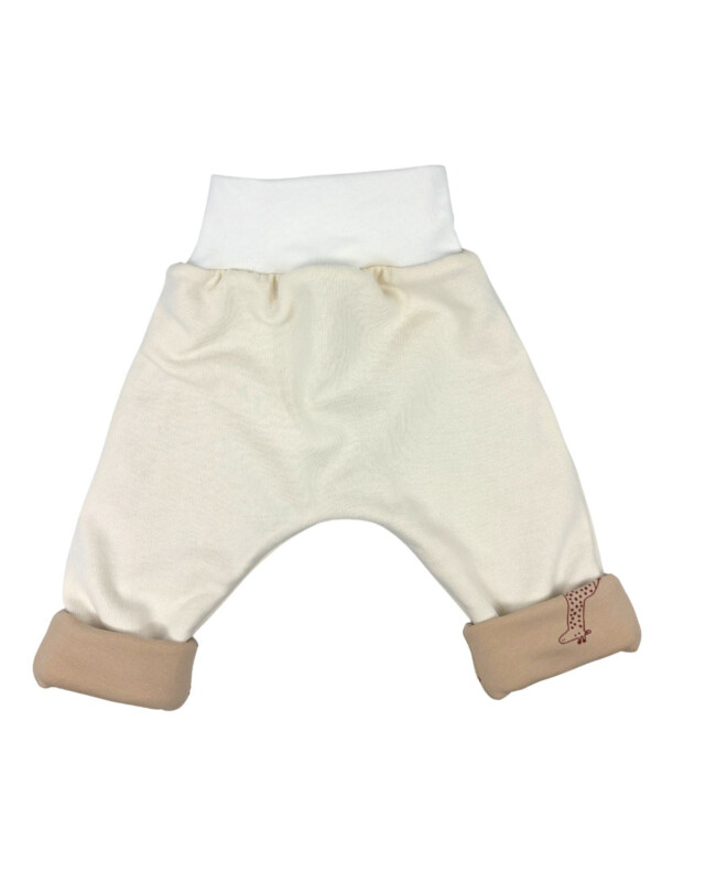Petit Pote - Sarouel hiver Gigi x Ecru – 2-3 ans / Girafe