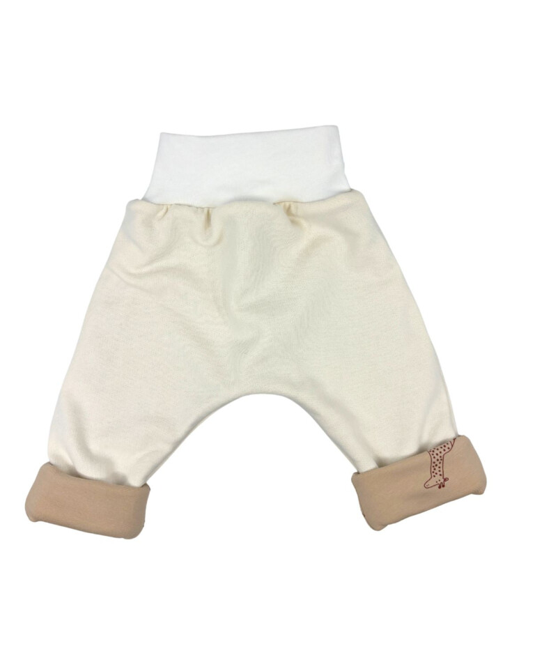 Petit Pote - Sarouel hiver Gigi x Ecru – 2-3 ans / Girafe